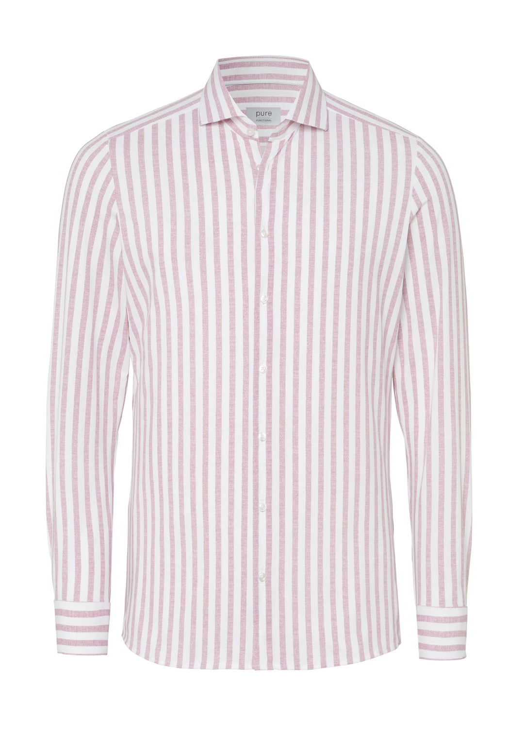 E31312-21742 PURE- Functional Hemd Langarm 388 streifen rosa