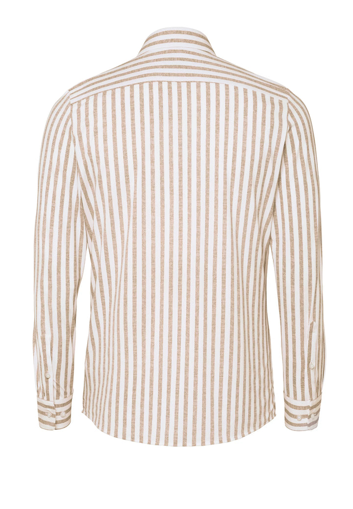 E31312-21742 PURE- Functional Hemd Langarm 663 streifen orange