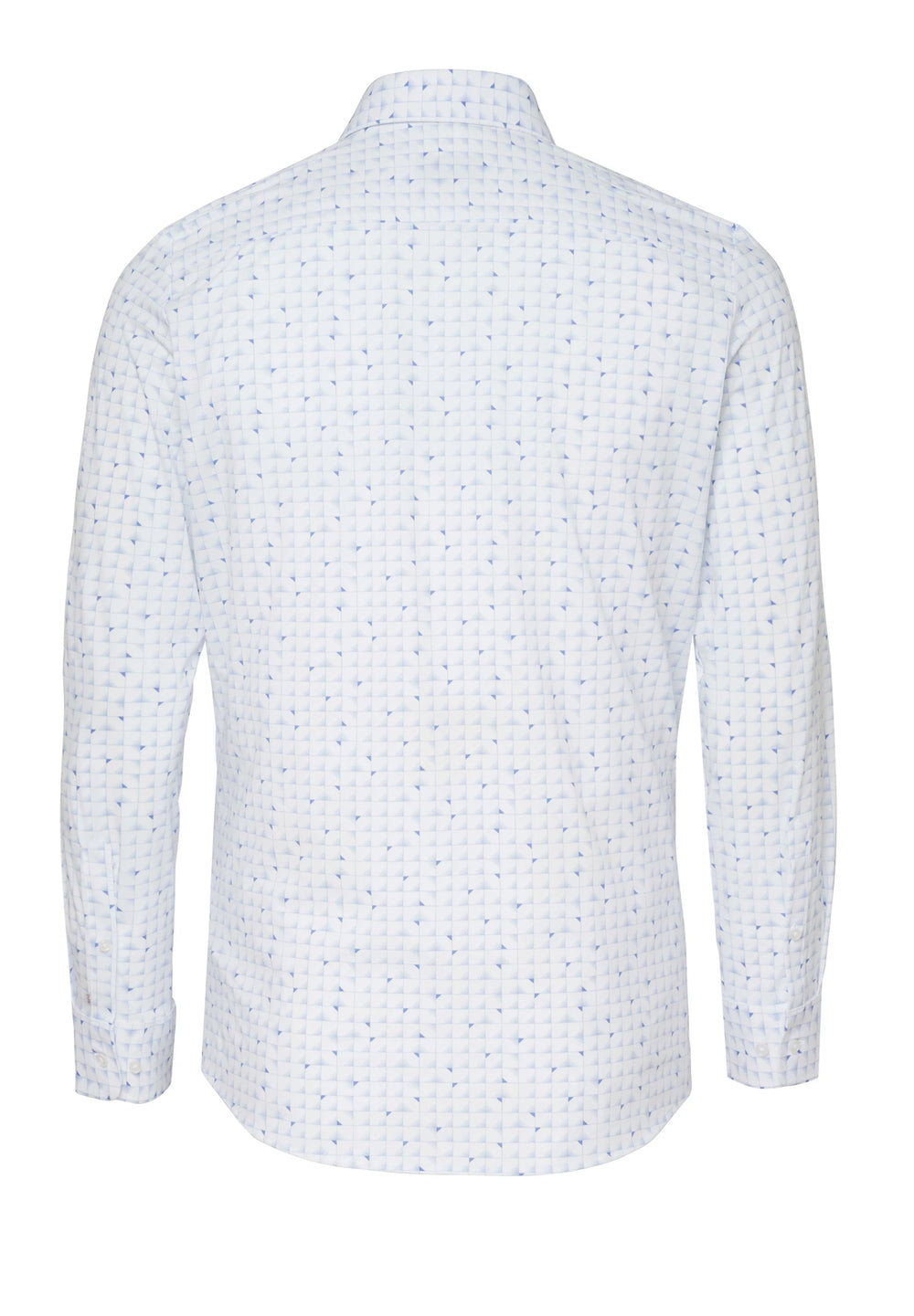 E31313-21742 PURE- Functional Hemd Langarm 170 druck hellblau