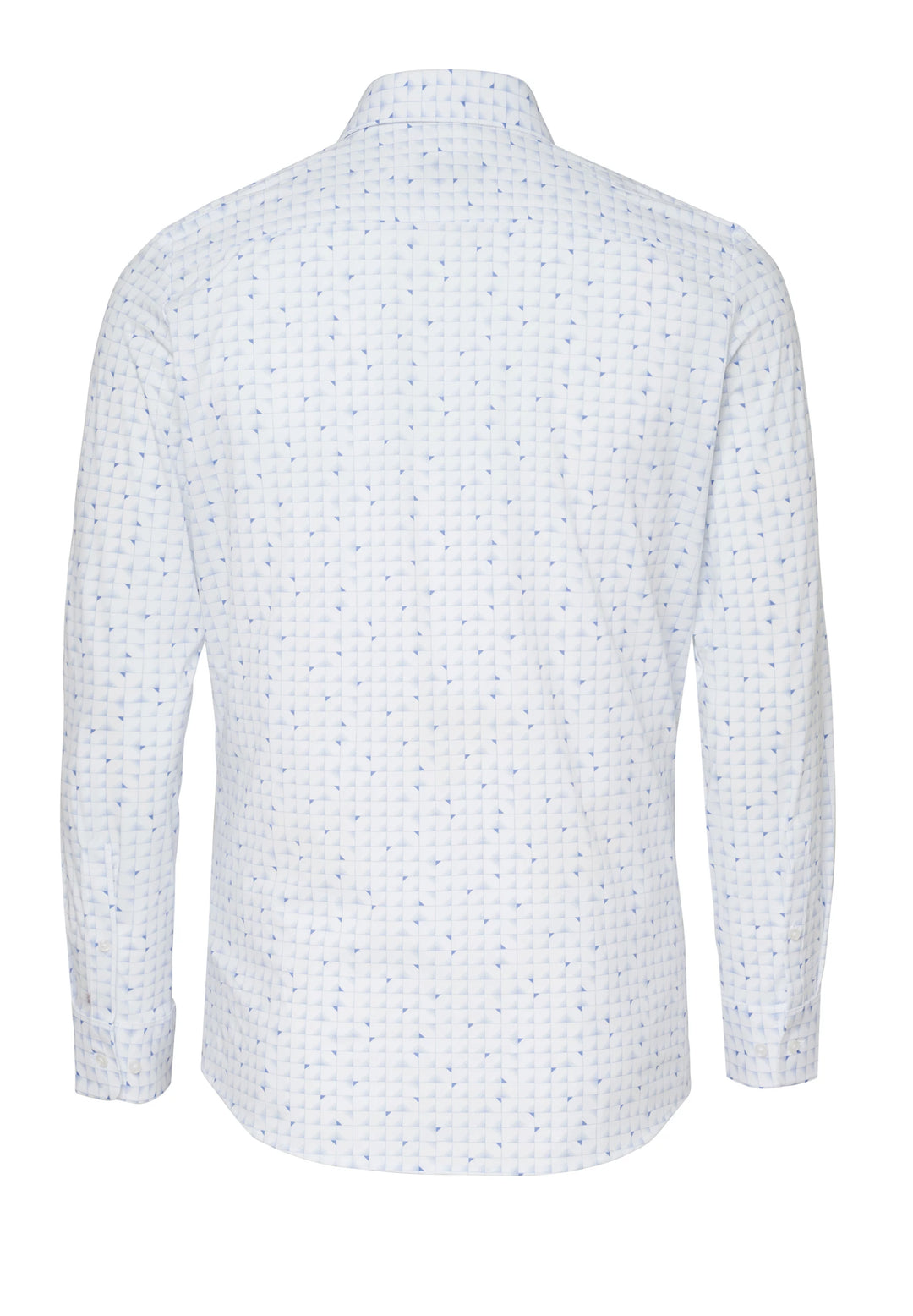 E31313-21742 PURE- Functional Hemd Langarm 170 druck hellblau