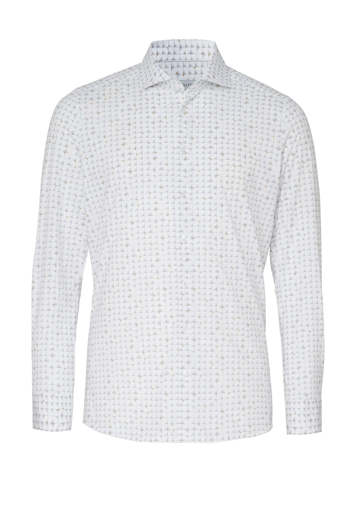 E31313-21742 PURE- Functional Hemd Langarm 273 druck beige