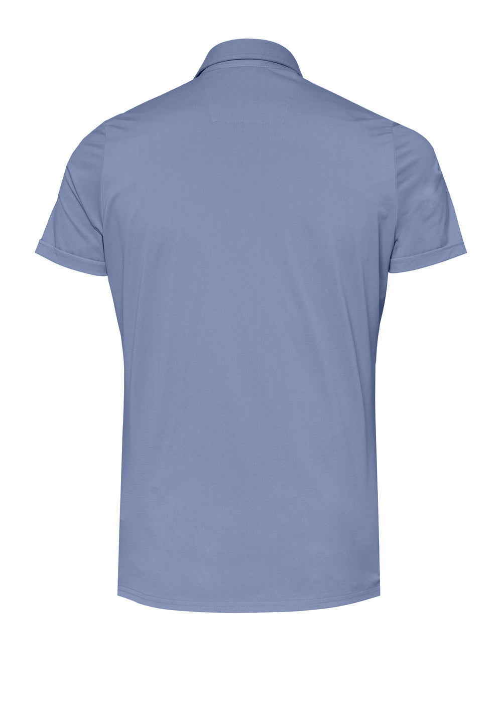 E31320-92930 Pure Functional Polo slim fit Halbarm 110 uni mittelblau