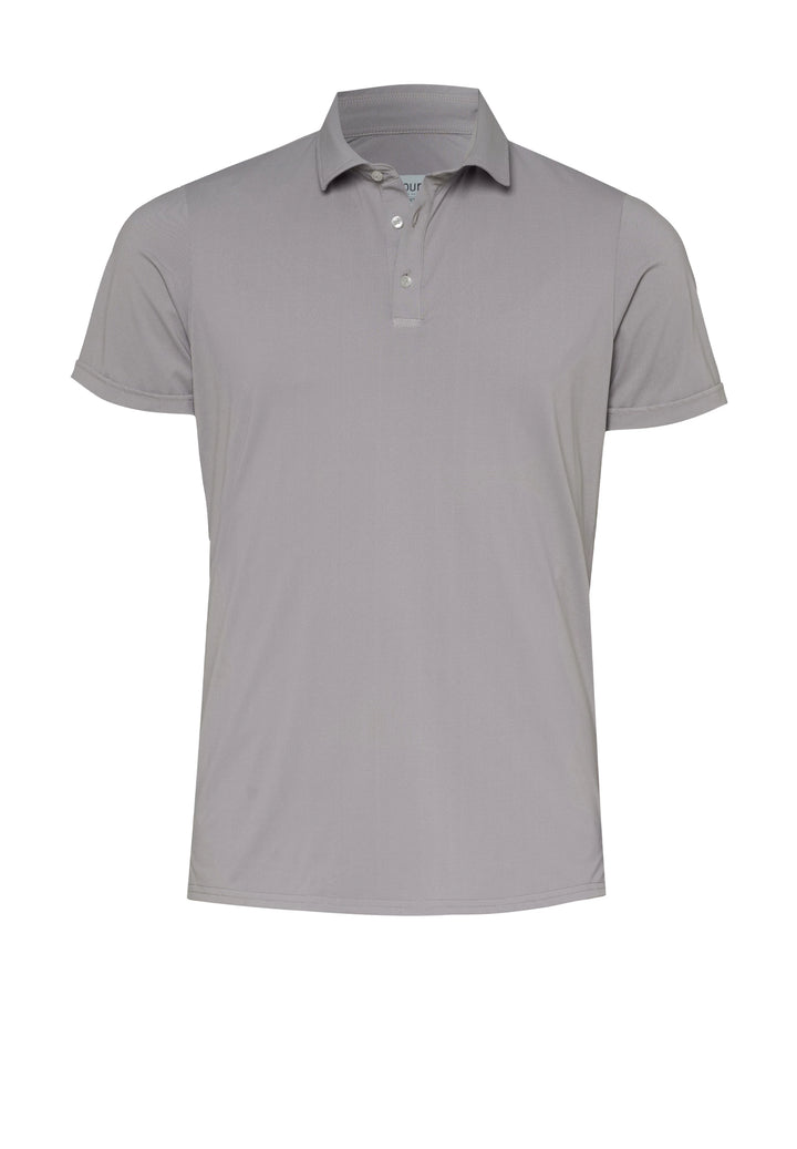 E31320-92930 Pure Functional Polo slim fit Halbarm 220 uni hellbraun