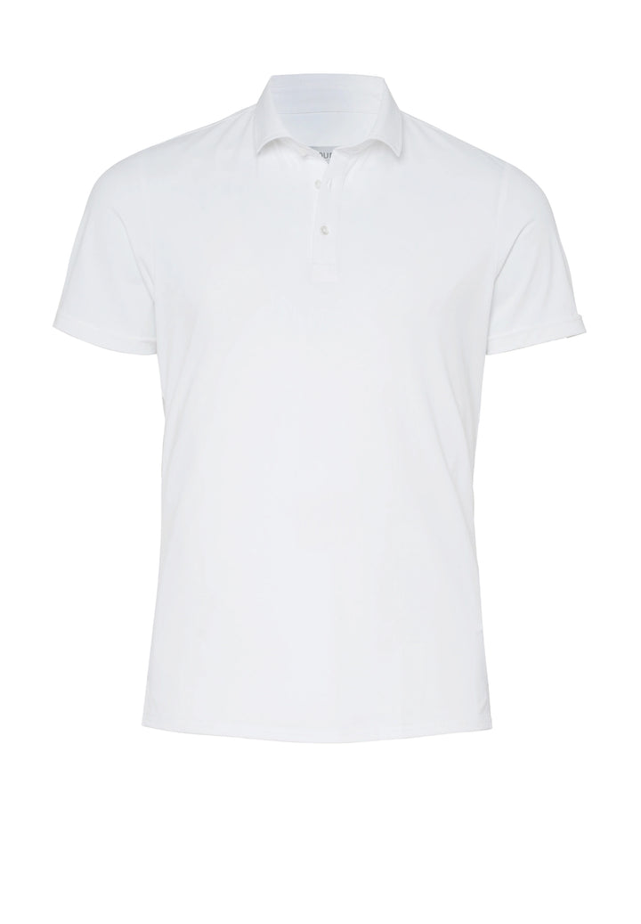 E31320-92930 Pure Functional Polo slim fit Halbarm 900 uni weiß