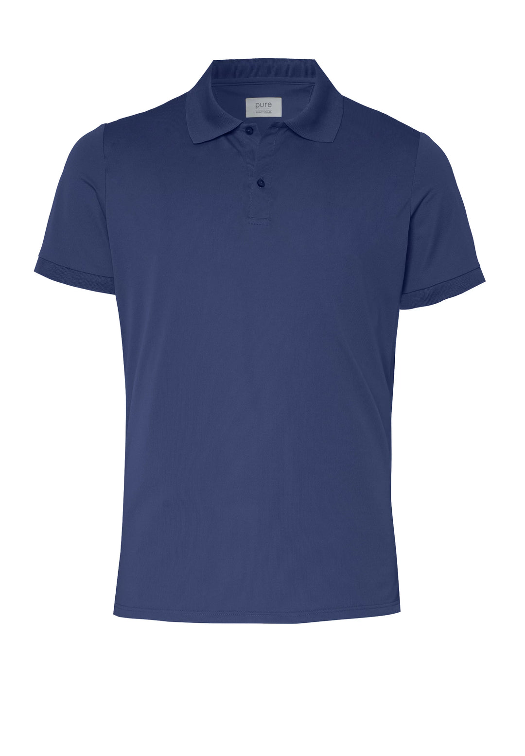 E31321-92933 Pure Functional Polo slim fit Halbarm 120 uni dunkelblau