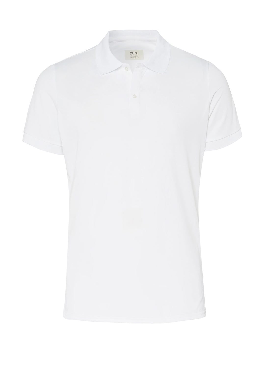 E31321-92933 Pure Functional Polo slim fit Halbarm 900 uni weiß