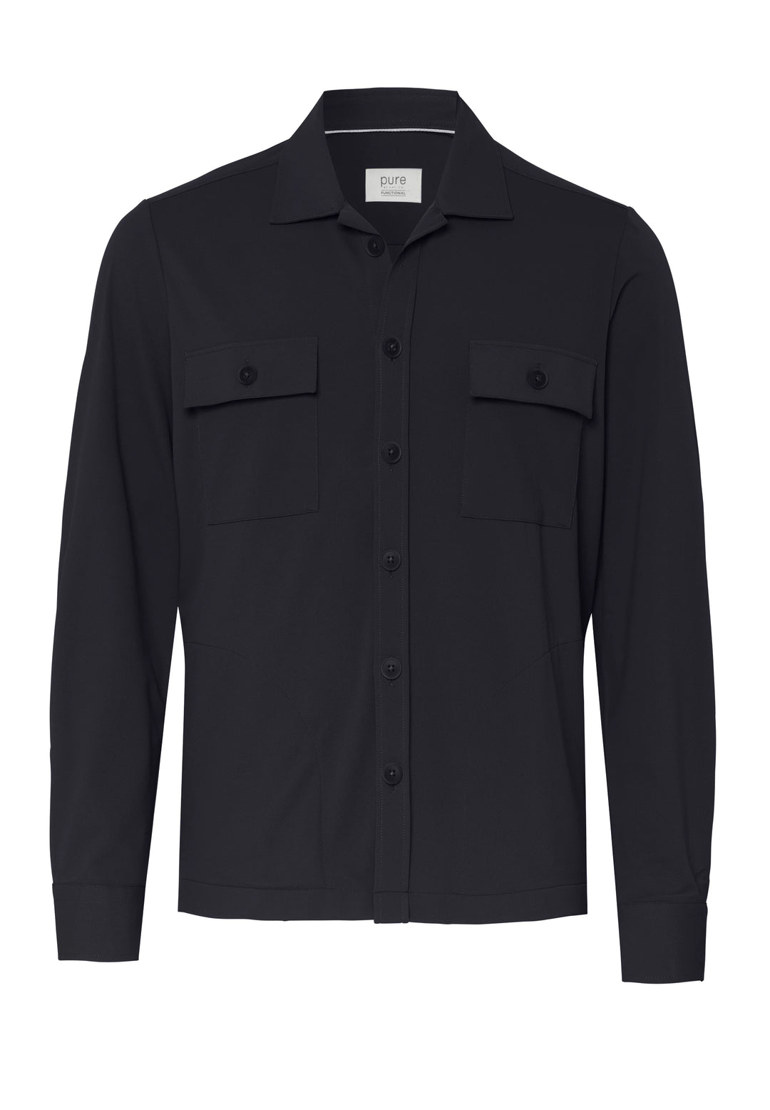 E31325-21940 PURE- Functional Overshirt Langarm 130 uni marine