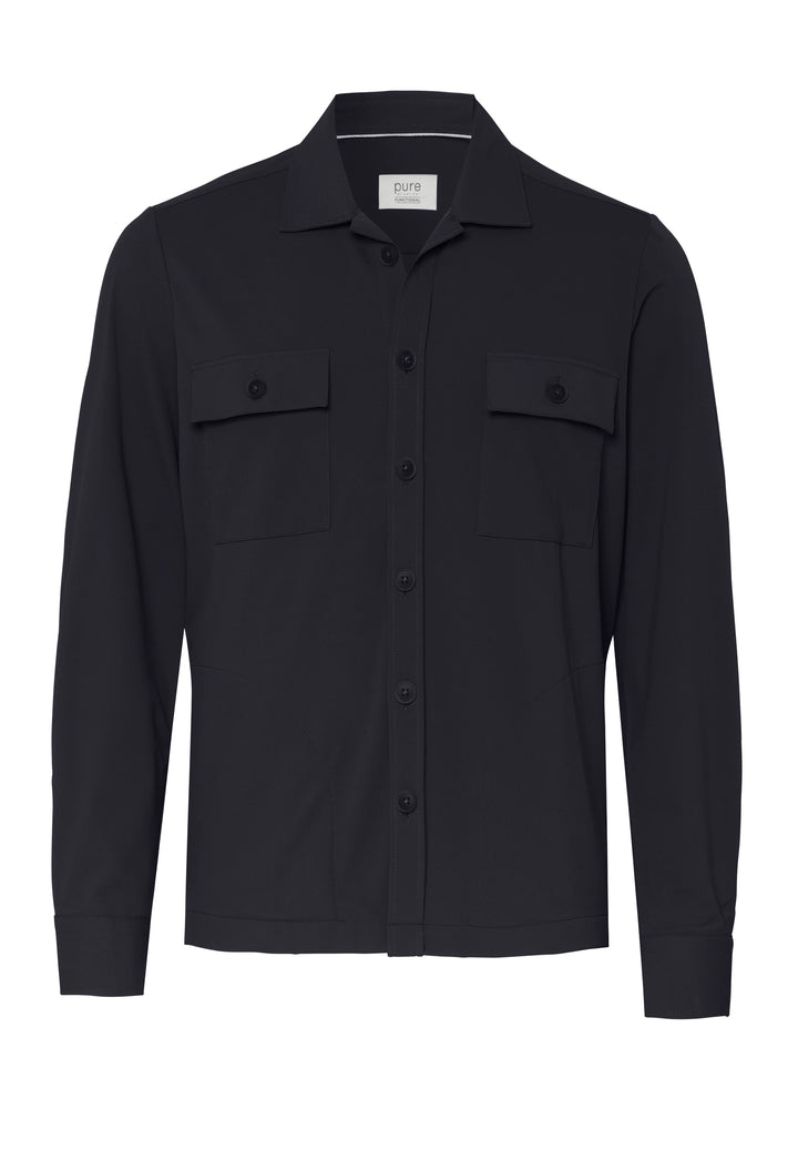 E31325-21940 PURE- Functional Overshirt Langarm 130 uni marine