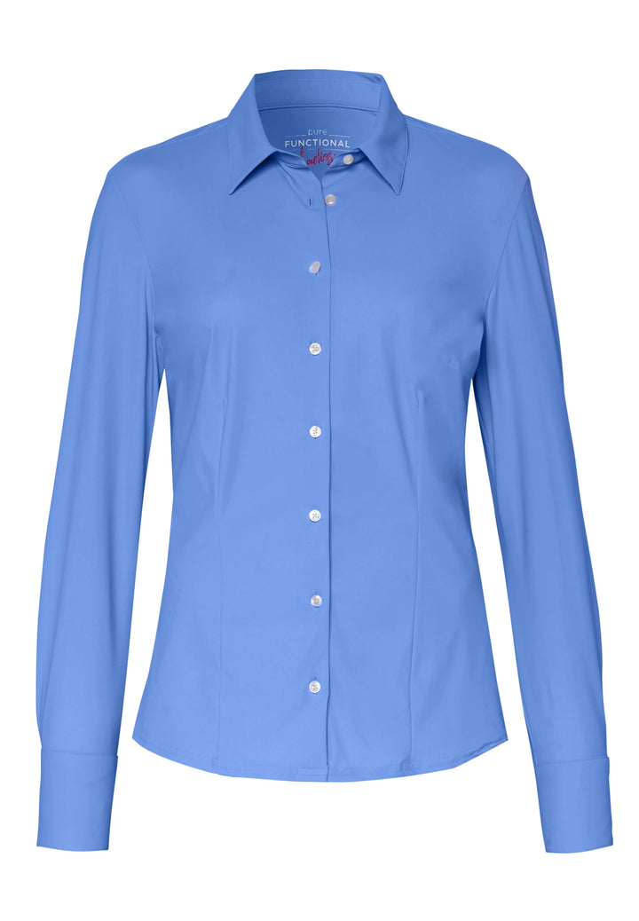 E31350-91910 - Functional Bluse slim fit - blau