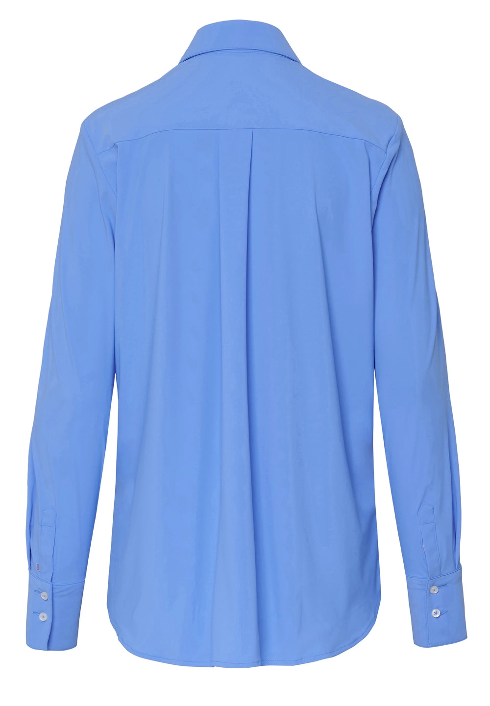 E31350-91911 PURE- Functional Bluse modern fit Langarm 112 uni mittelblau