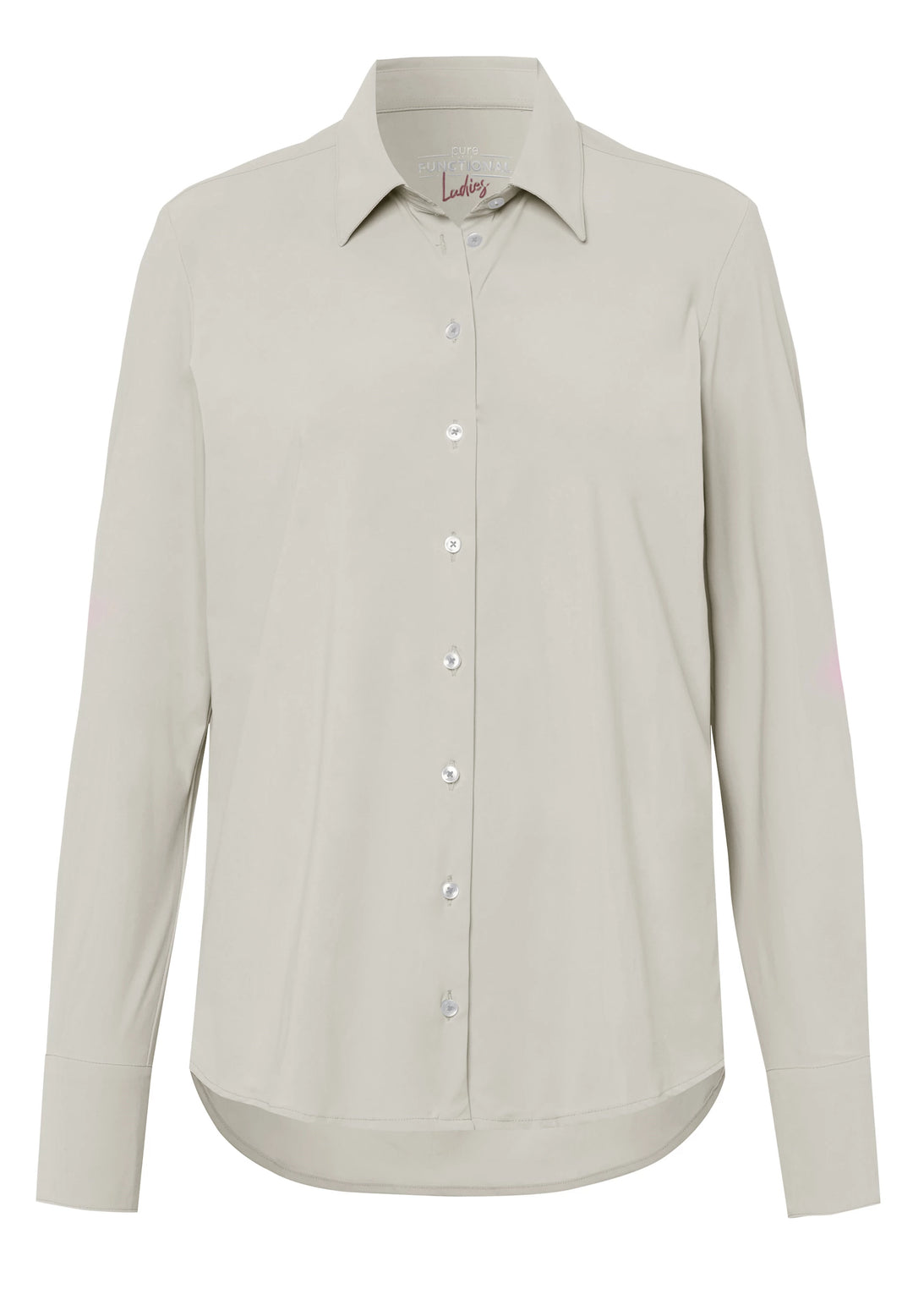 E31350-91911 PURE- Functional Bluse modern fit Langarm 212 uni beige