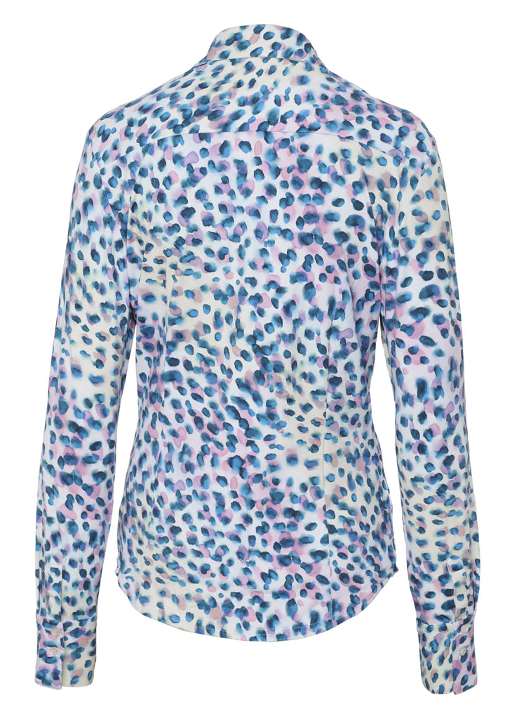 E31351-91910 PURE- Functional Bluse slim fit Langarm 985 druck multicolor