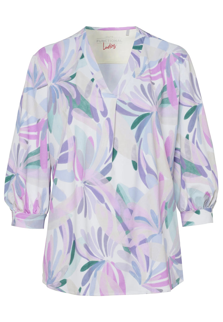 E31352-91919 PURE- Functional Bluse Langarm 985 druck multicolor