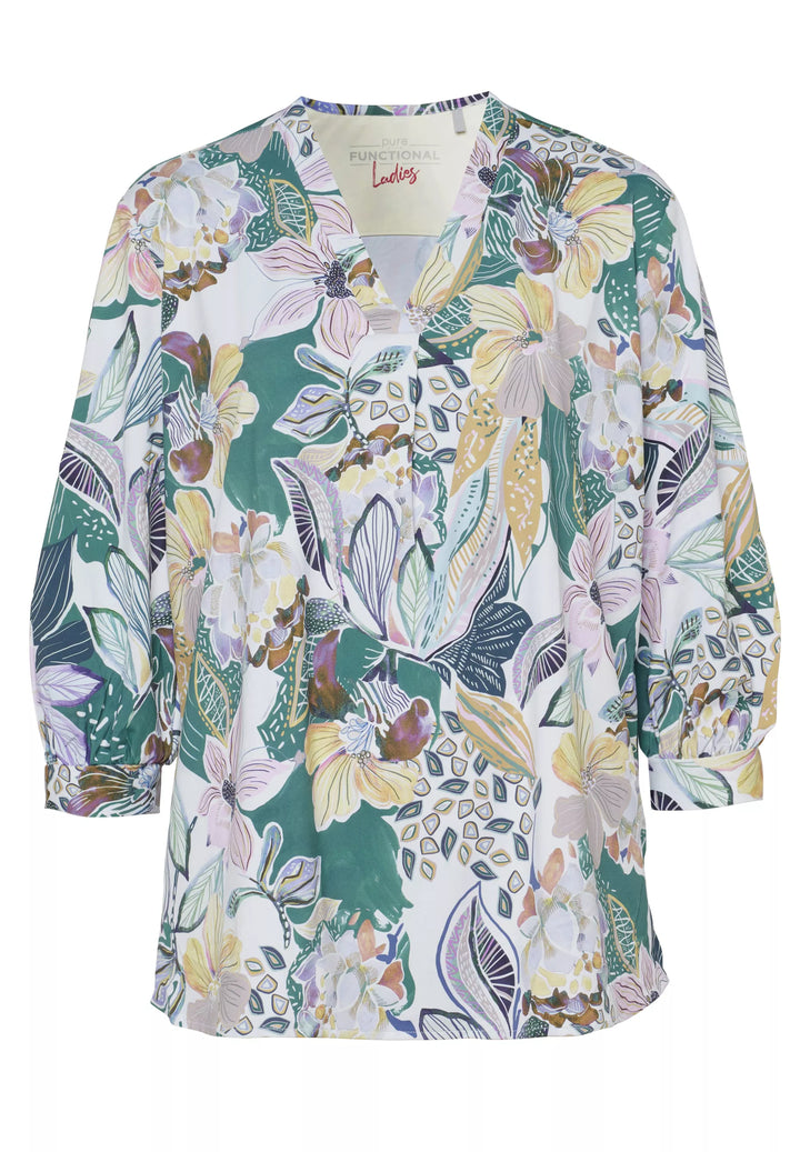 E31353-91919 PURE- Functional Bluse Langarm 985 druck multicolor