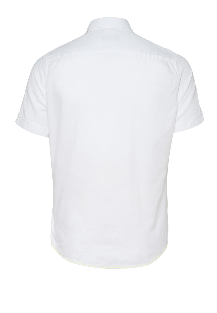 E31502-52702 PURE- Casual Hemd Halbarm 900 uni weiß