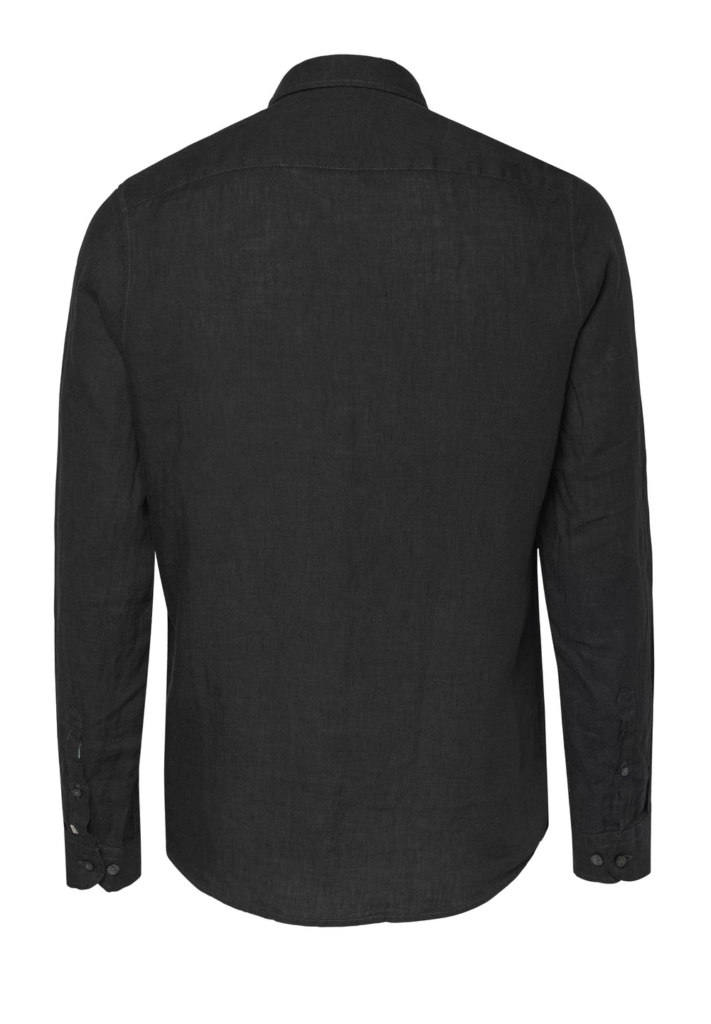 E31514-51707 PURE- Casual Hemd Langarm 007 uni schwarz