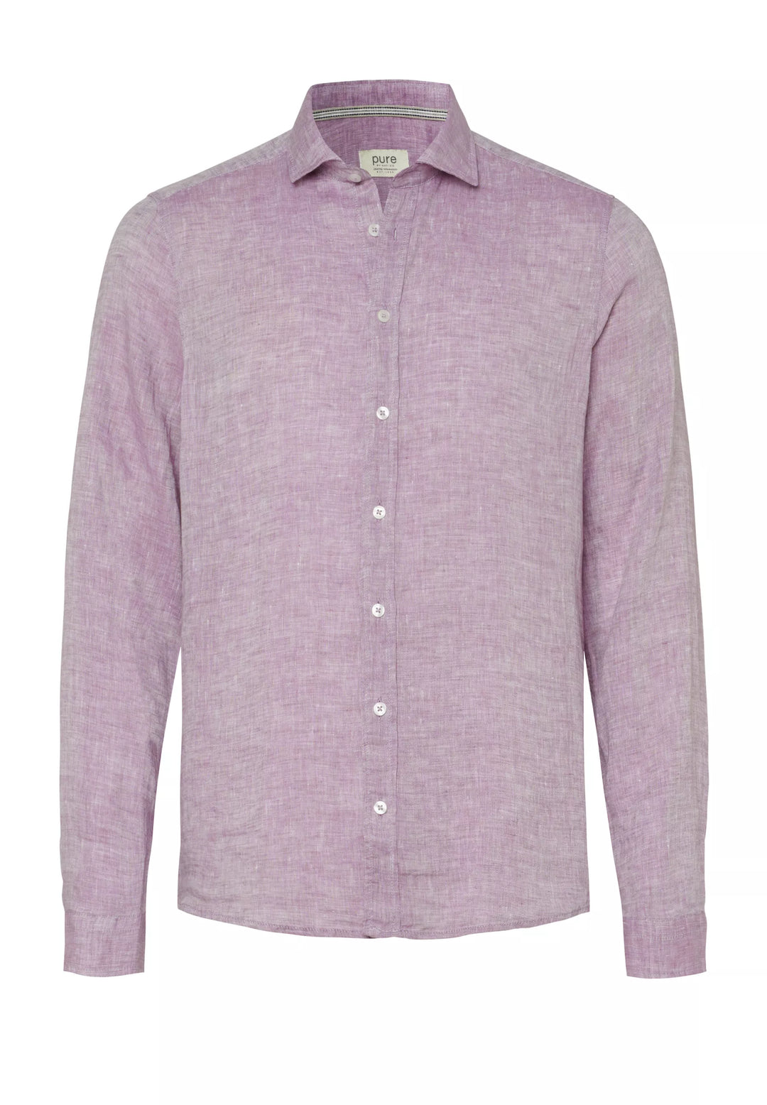 E31514-51707 PURE- Casual Hemd Langarm 845 uni aubergine