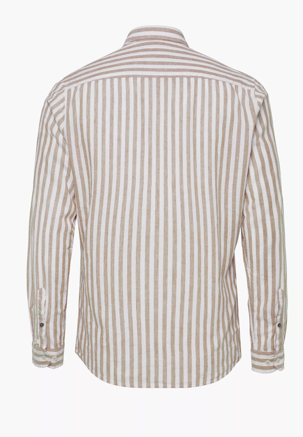 E31515-51701 PURE- Casual Hemd Langarm 266 streifen mittelbraun