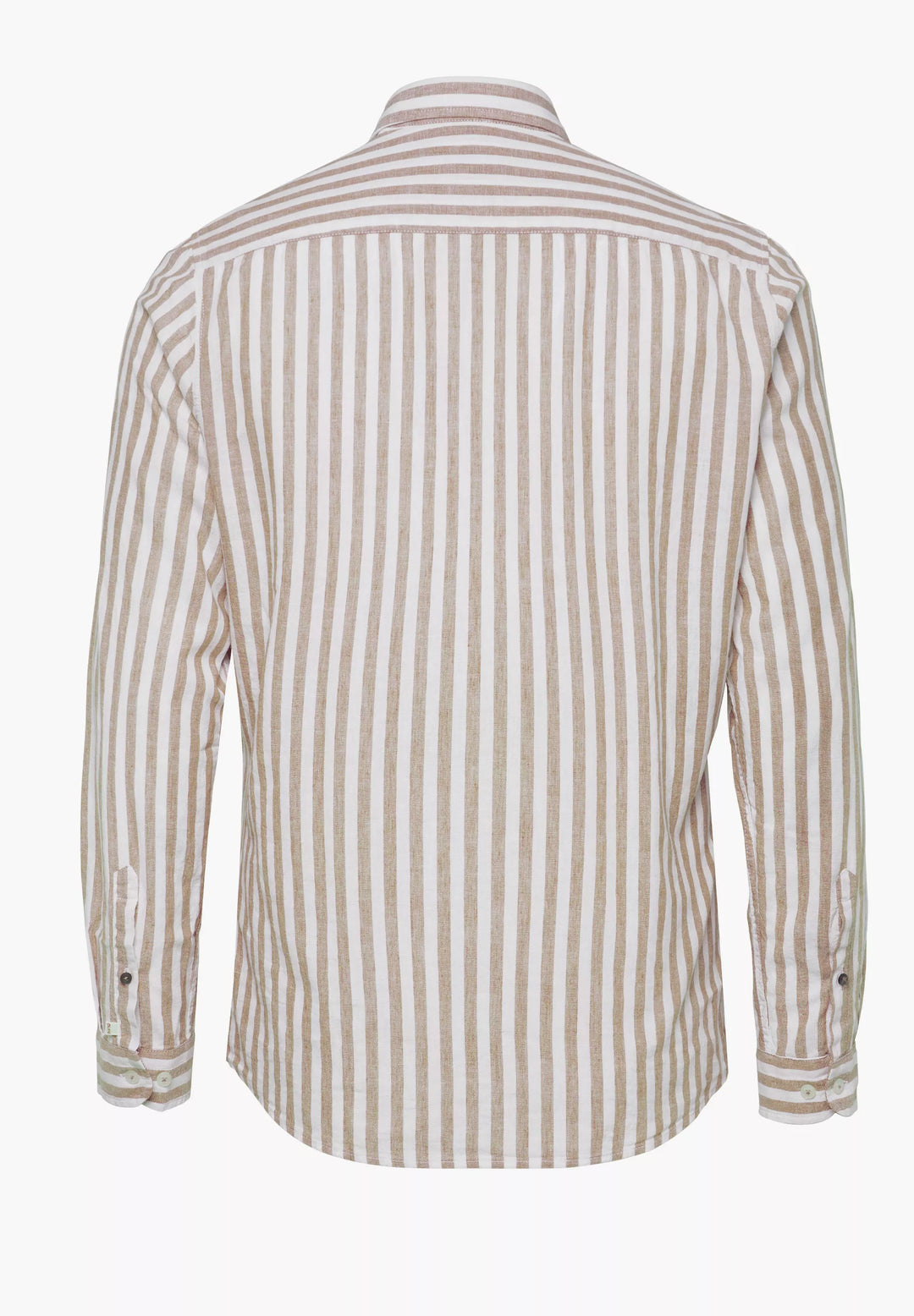 E31515-51701 PURE- Casual Hemd Langarm 266 streifen mittelbraun