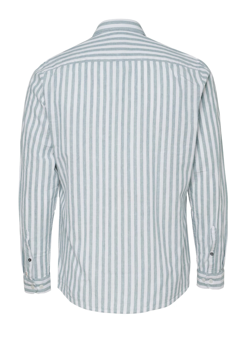 E31515-51701 PURE- Casual Hemd Langarm 463 streifen grün