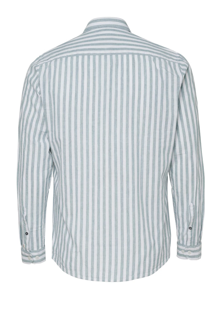 E31515-51701 PURE- Casual Hemd Langarm 463 streifen grün