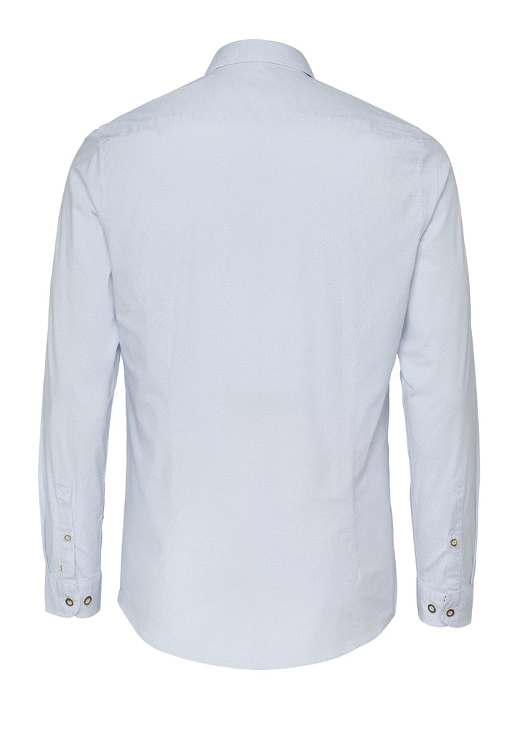 E32609-21199 PURE Tracht Hemd slim fit Langarm 170 druck hellblau
