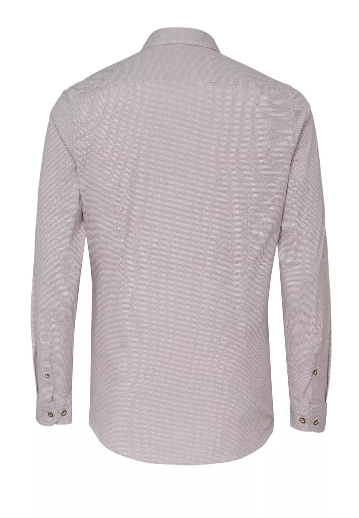 E32609-21199 PURE Tracht Hemd slim fit Langarm 374 druck rot