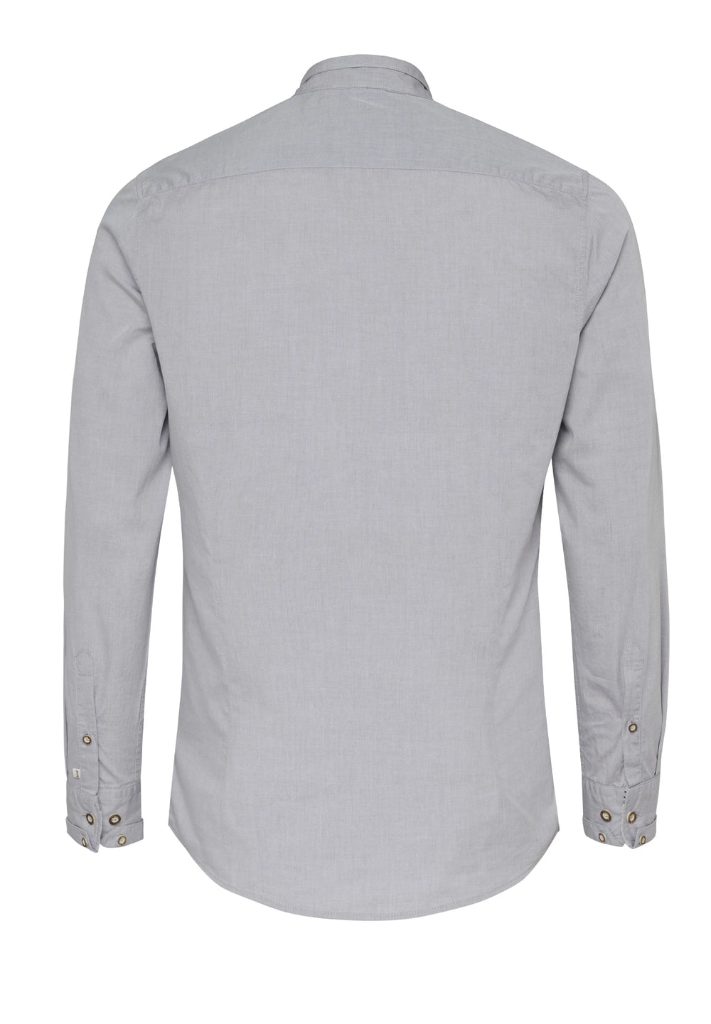 E32618-21688 PURE Tracht Hemd slim fit Langarm 710 uni grau