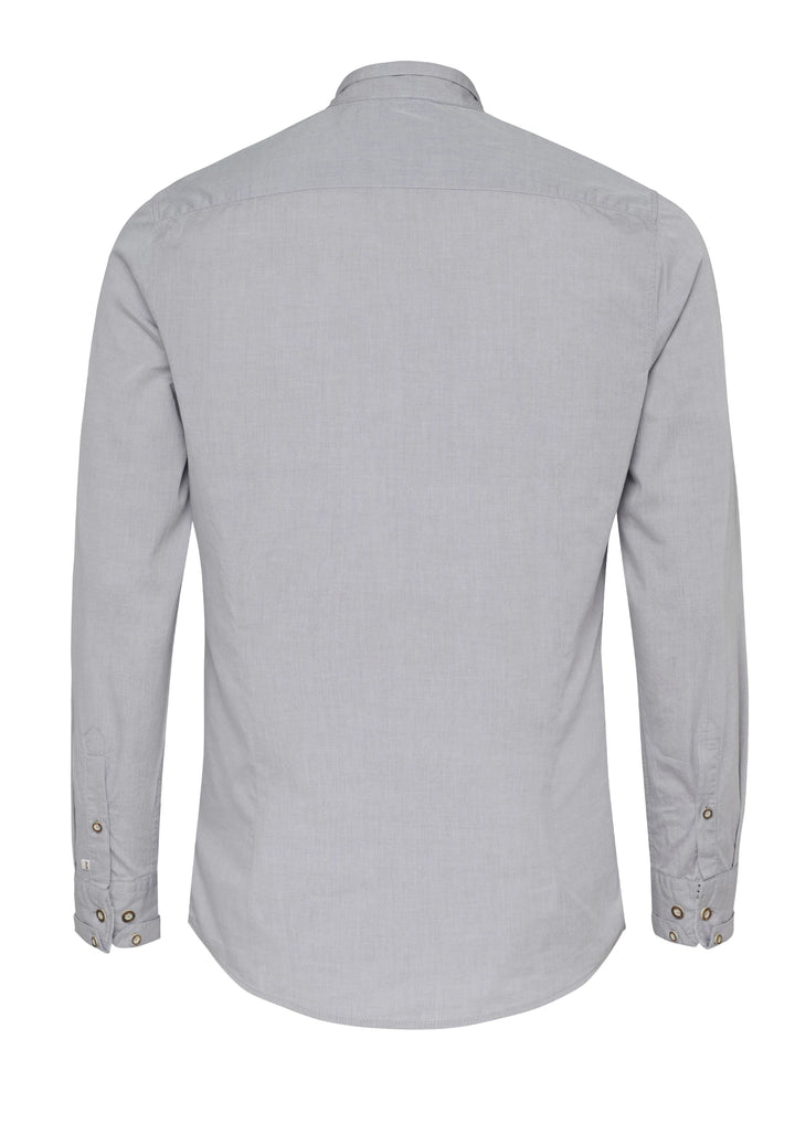 E32618-21688 PURE Tracht Hemd slim fit Langarm 710 uni grau