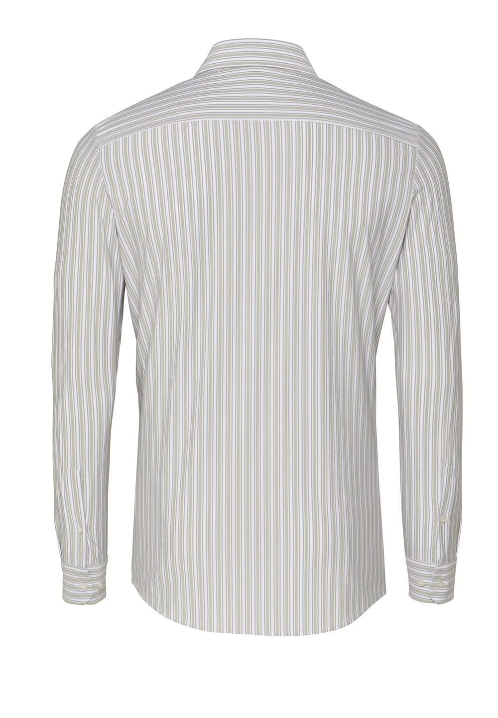 E41301-21740 PURE- Functional Hemd Langarm 263 streifen beige