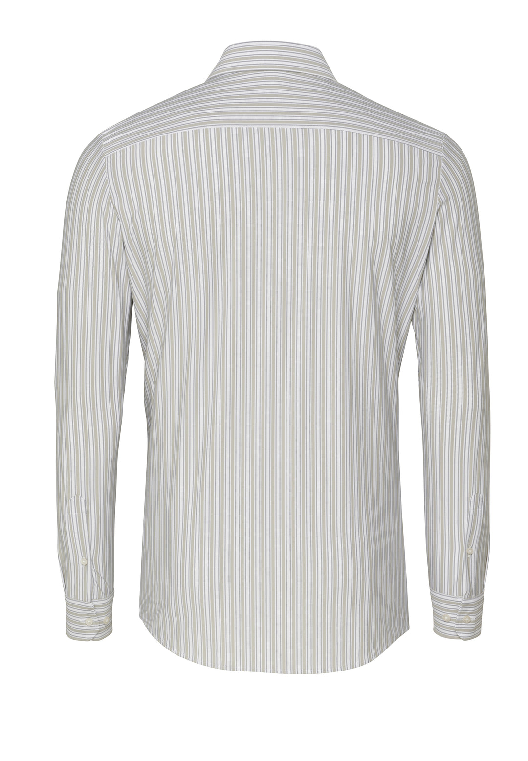 E41301-21740 PURE- Functional Hemd Langarm 263 streifen beige