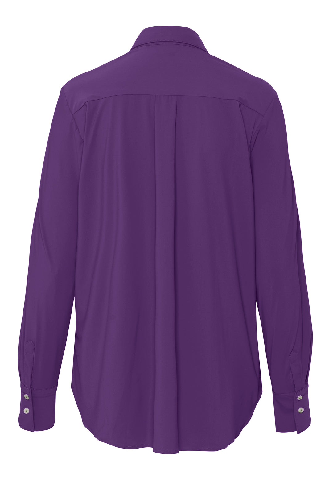 E41350-91911 PURE- Functional Bluse modern fit Langarm 806 uni violett