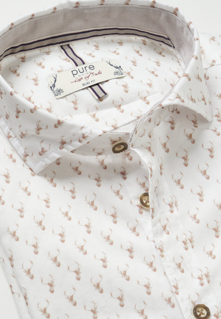 E42600-21196 - Tracht Hemd slim fit - beige