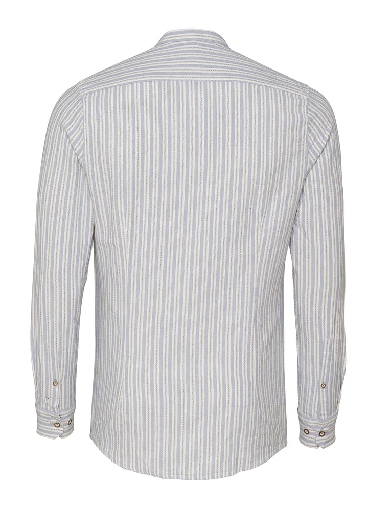 E42608-21696 PURE Tracht Hemd slim fit Langarm 166 streifen dunkelblau