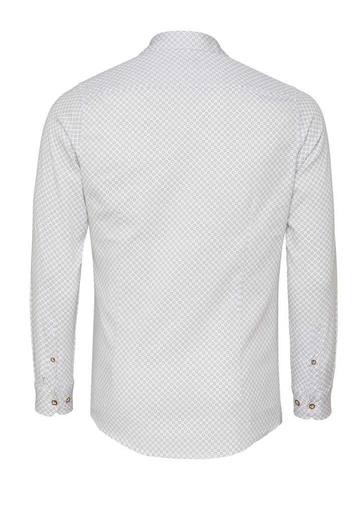 E42609-21193 PURE Tracht Hemd slim fit Langarm 773 druck grau