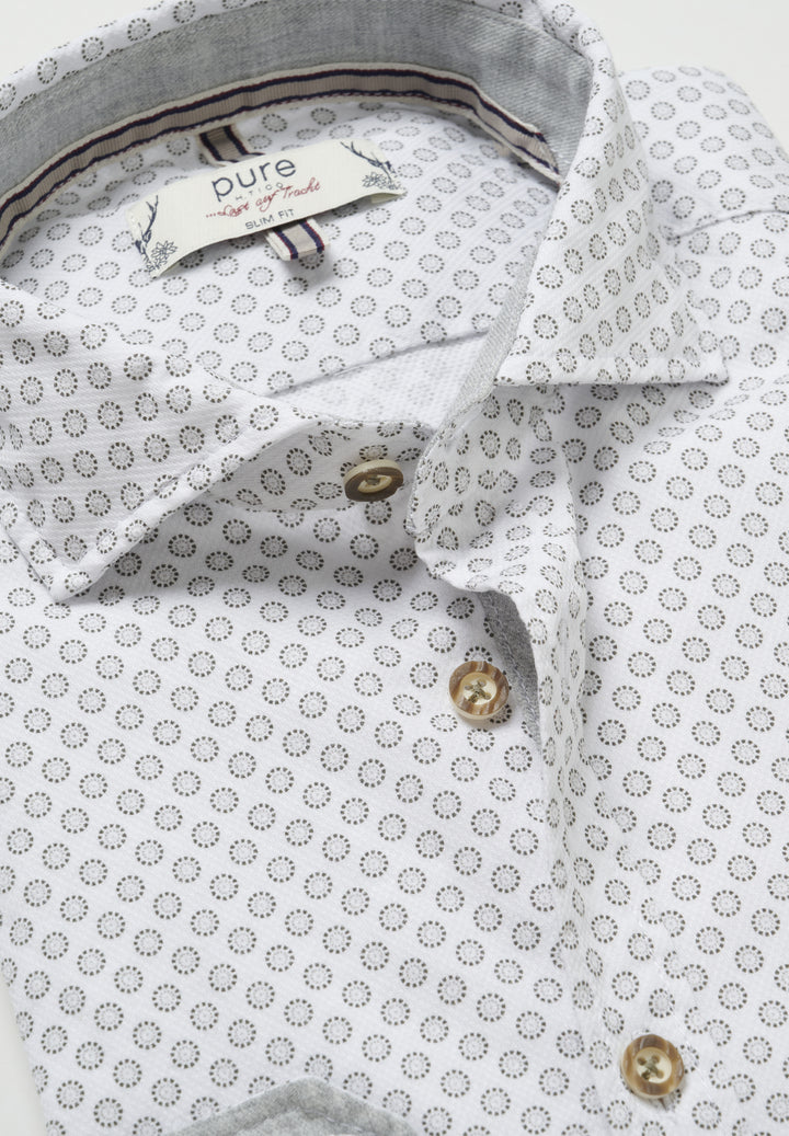 E42609-21193 - Tracht Hemd slim fit - grau