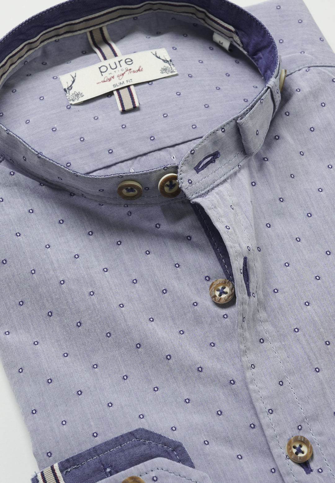 E42611-21698 - Tracht Hemd slim fit - blau