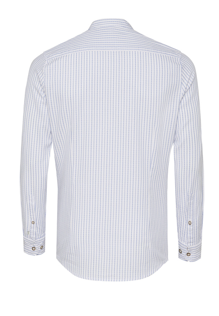 E42613-21695 PURE Tracht Hemd slim fit Langarm 160 streifen hellblau
