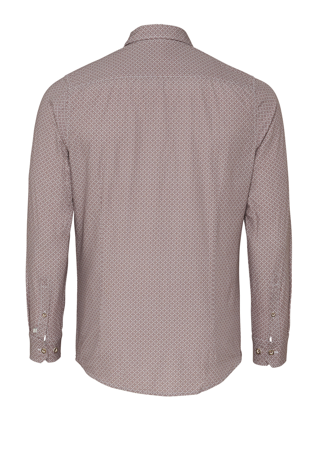E42618-21299 PURE Tracht Hemd slim fit Langarm 377 druck bordeaux