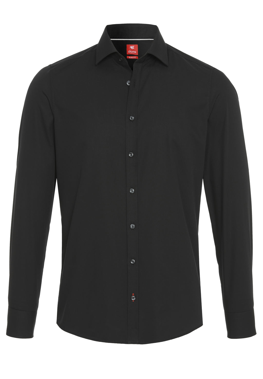 3330-784 PURE- City Hemd Red Langarm 07 schwarz