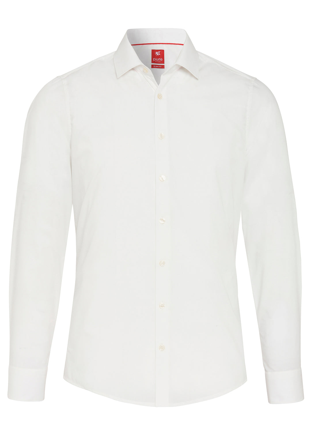 Herren Slim Fit City Hemd in Beige mit Kent Kragen und Langarm. Hochwertige Popeline mit Stretch für optimalen Tragekomfort. Pflegeleicht bei 30 Grad.