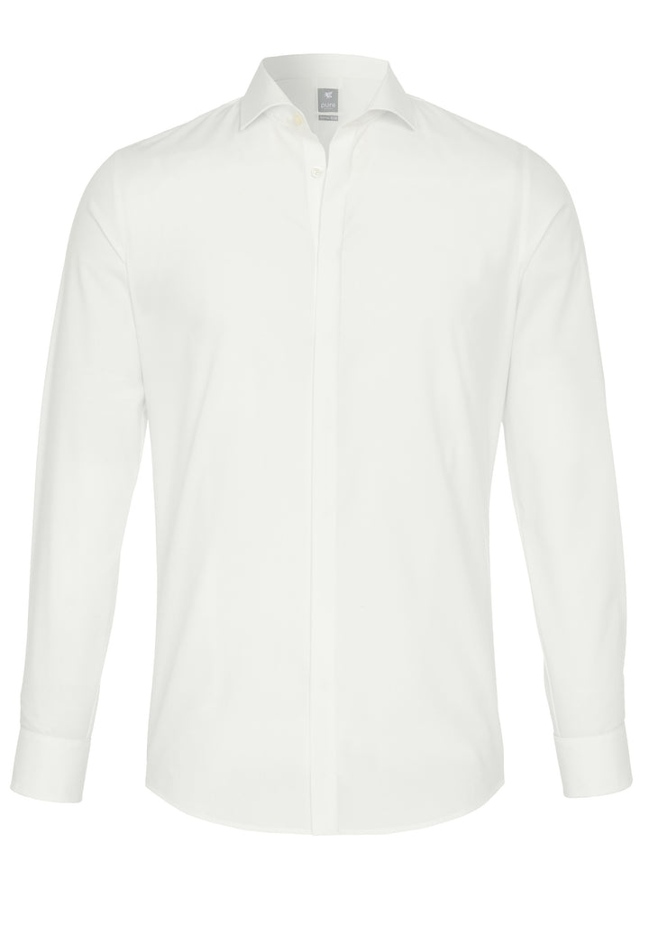 3383-188 - City Hemd Silver - beige - pureshirt