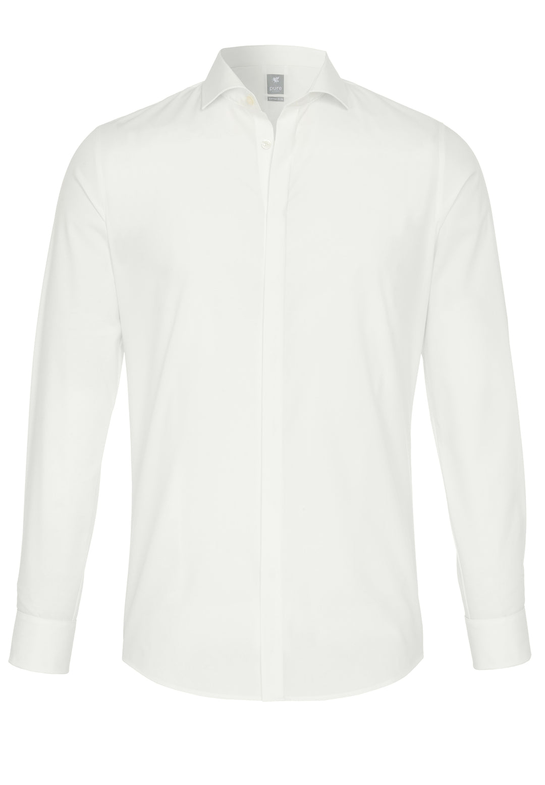 3383-808 PURE- City Hemd extra slim Langarm extra lang 200 uni ecru