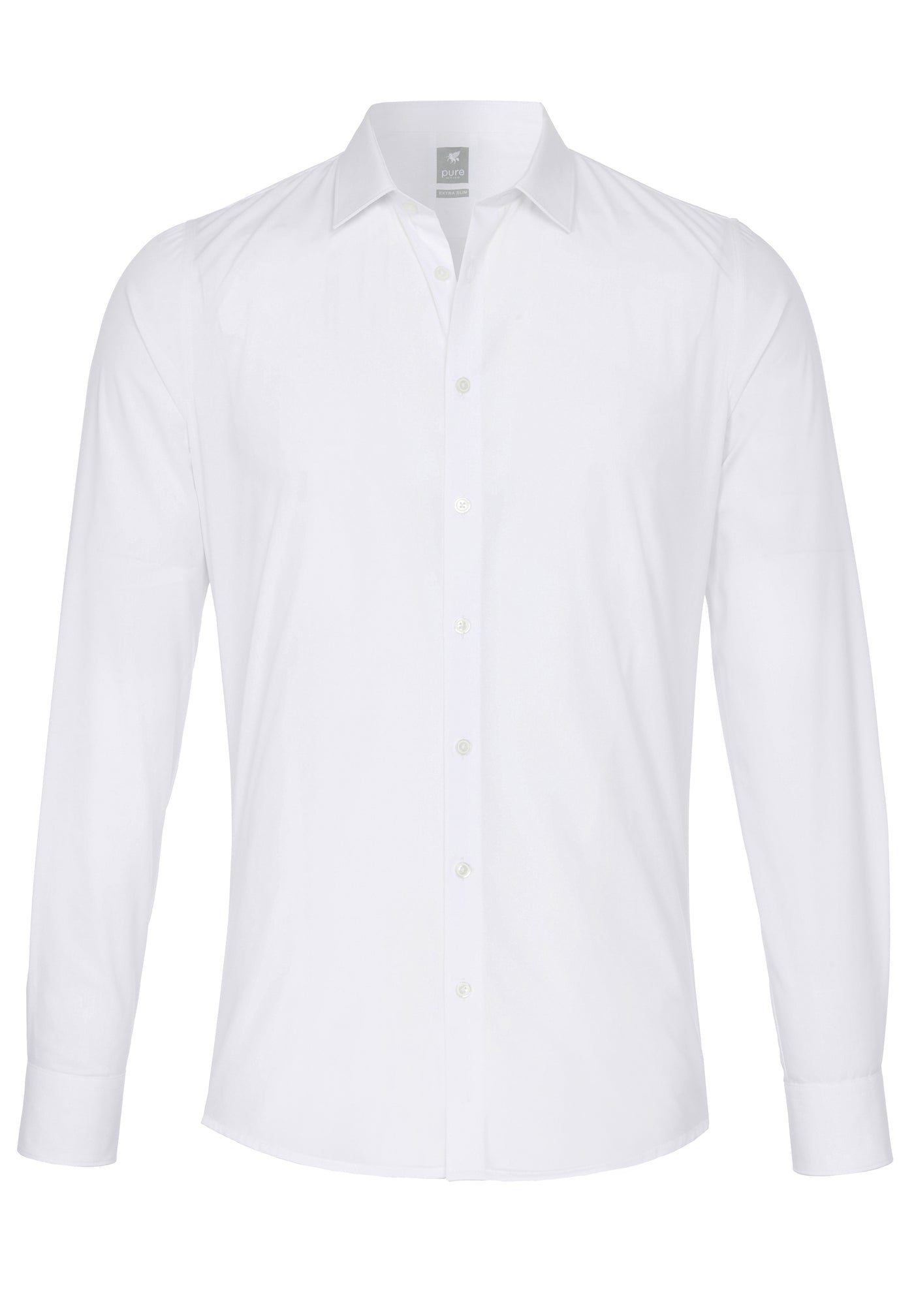 3384-800 - City Hemd Silver extra lang - weiß - pureshirt