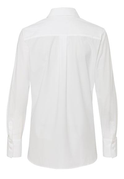 3385-91901 PURE- Functional Bluse slim fit Langarm 900 uni weiß