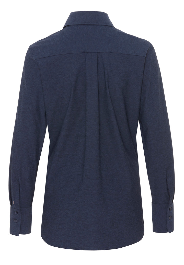 3386-91901 PURE- Functional Bluse slim fit Langarm 139 uni marine