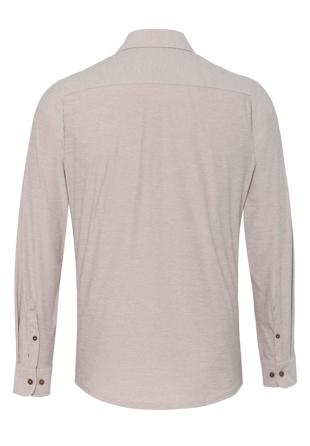 Rückseite des 3389-21750 Funktionshemds in Beige. Leichtes, knitterfreies Material für optimalen Tragekomfort und Bewegungsfreiheit.