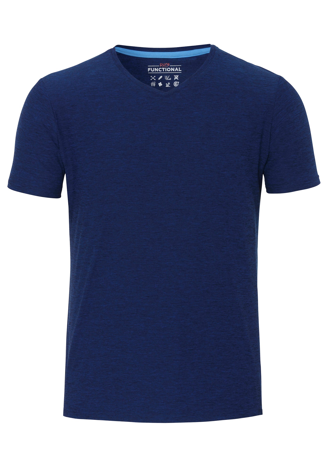 3393-92960 Pure Functional T-Shirt slim fit Halbarm 120 uni dunkelblau