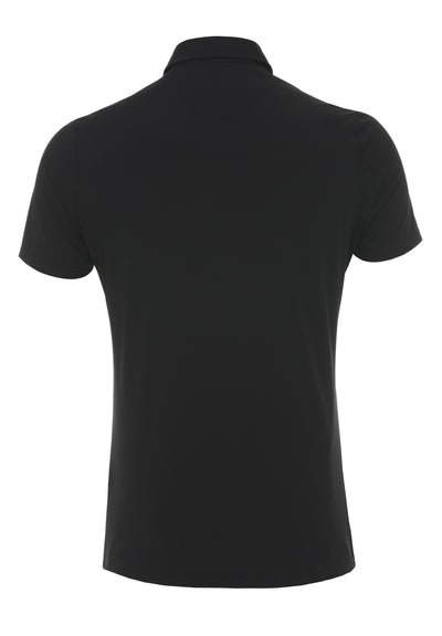 3394-92930 - Functional Polo Knopf slim fit - schwarz - pureshirt