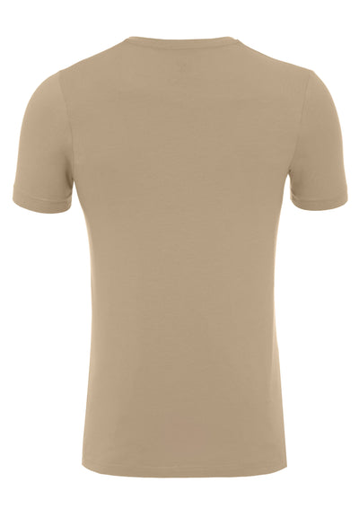 3398-92998 - V-Neck T-Shirt Doppelpack - beige - pureshirt